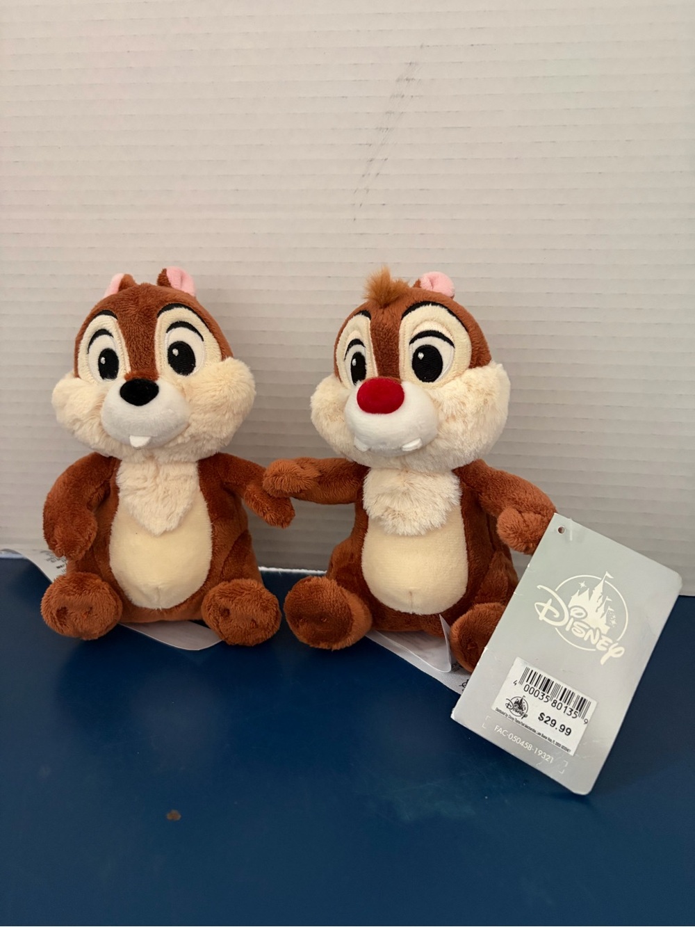 Disney Chip 'n' Dale Plush Set - Brown, Cream, Red